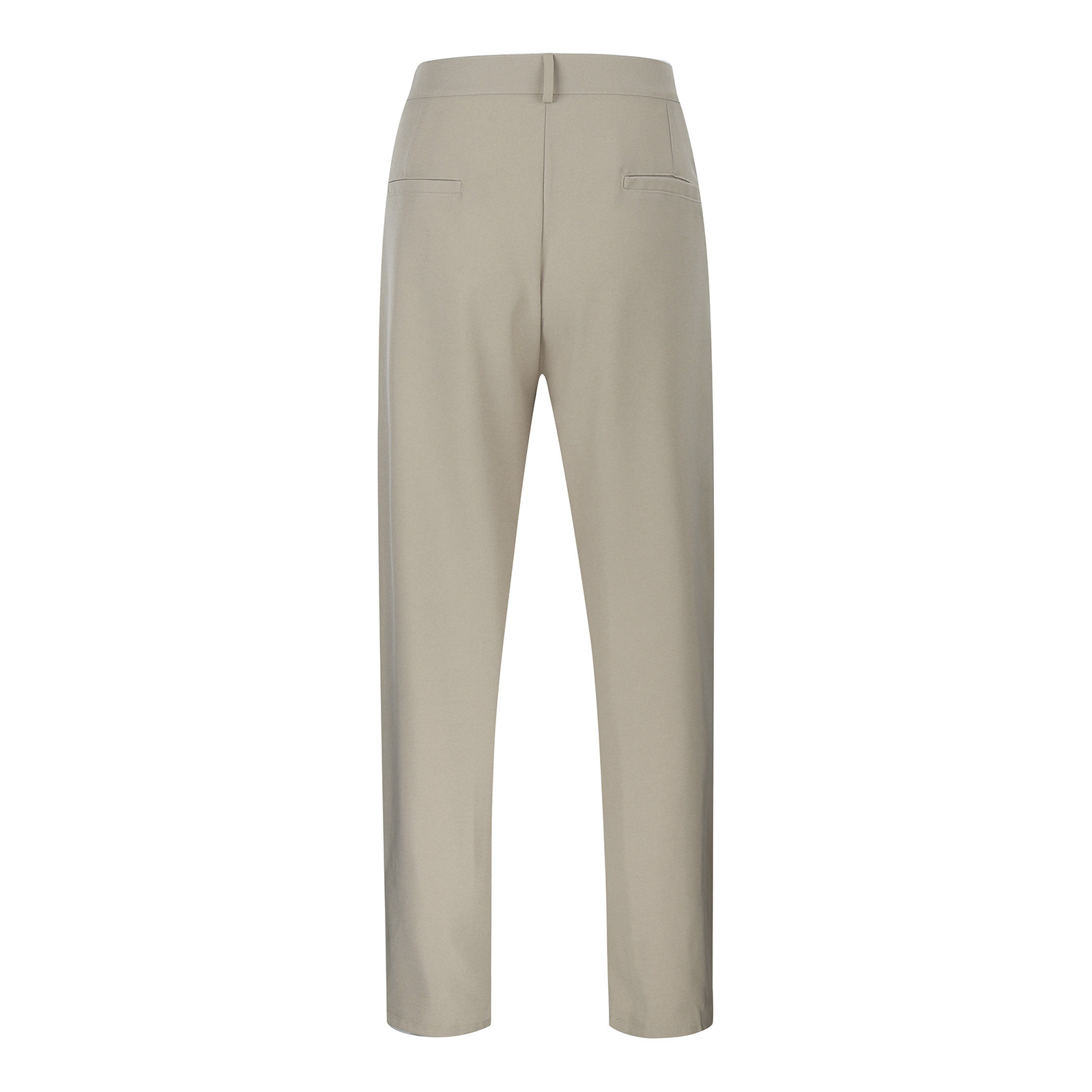 thumbnail image 3 of Pantalones de traje rectos lisos de tres botones para hombre - Informal de negocios, tejido compuesto Fledge, ocasiones formales, 3 of 8